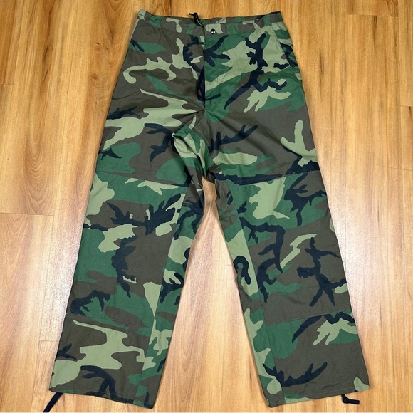 US Military Camo Rain Pants Men’s Small Gore-Tex Extended Cold Weather - Picture 1 of 10